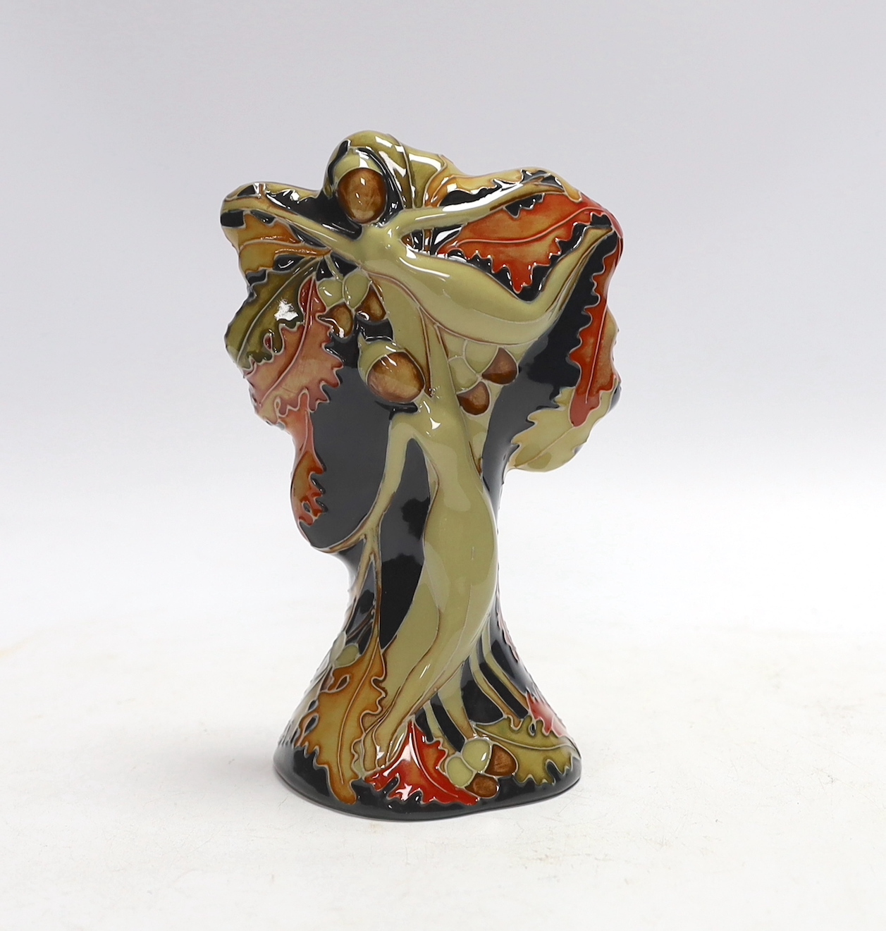 A Moorcroft pottery Oak Nymph sculpture designed by Kerry Goodwin, 17cm